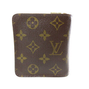 Louis Vuitton fold Wallet Monogram Canvas Zip Bi Compact